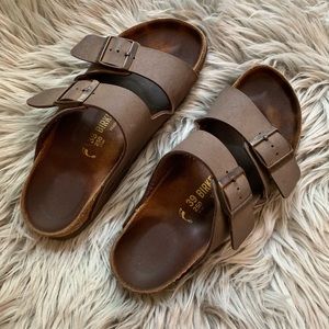 Chocolate colored Birkenstock’s